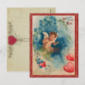 Vintage Valentijn Briefkaart (Voorkant / Achterkant)