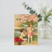 Vintage Valentijn Briefkaart (Staand voorkant)