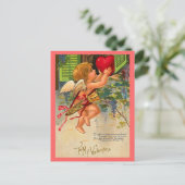 Vintage Valentijn Briefkaart (Staand voorkant)
