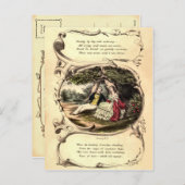 Vintage Valentijn Briefkaart (Voorkant / Achterkant)