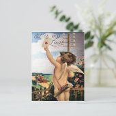Vintage Valentijn Briefkaart (Staand voorkant)