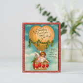 Vintage Valentijn Briefkaart (Staand voorkant)