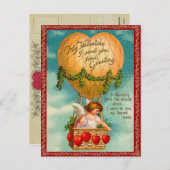 Vintage Valentijn Briefkaart (Voorkant / Achterkant)