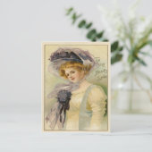 Vintage Valentijn Briefkaart (Staand voorkant)