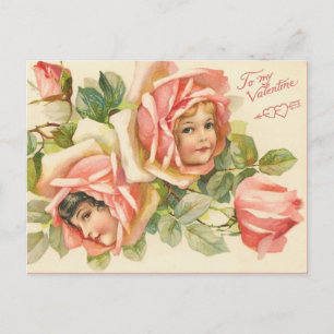 Vintage Valentijn Briefkaart