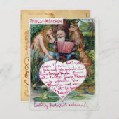 Vintage Valentijn Briefkaart (Voorkant / Achterkant)