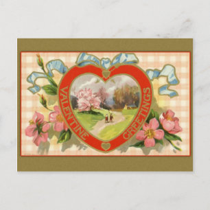 Vintage Valentijn Briefkaart