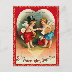 Vintage Valentijn Briefkaart