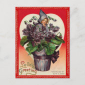 Vintage Valentijn Briefkaart (Voorkant)