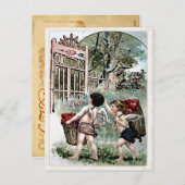Vintage Valentijn Briefkaart (Voorkant / Achterkant)