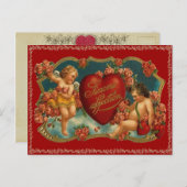 Vintage Valentijn Briefkaart (Voorkant / Achterkant)
