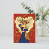 Vintage Valentijn Briefkaart (Staand voorkant)