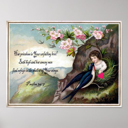 Vintage Valentijn Briefkaart Poster (Voorkant)