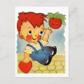 Vintage Valentijn Feestdagenkaart (Voorkant)