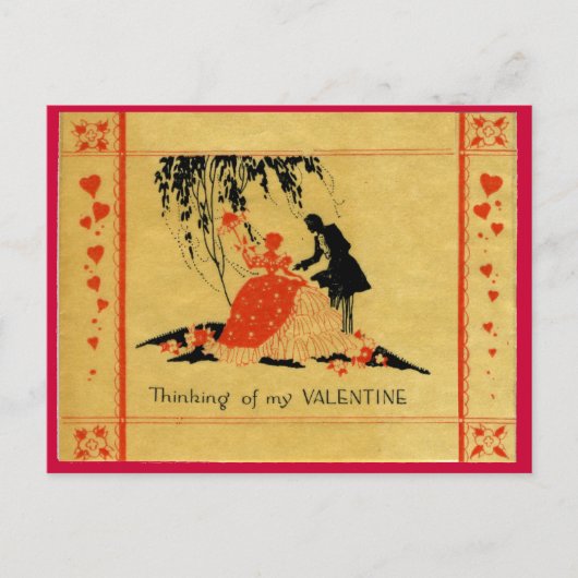 Vintage Valentijn Feestdagenkaart (Voorkant)