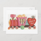 Vintage Valentijn Feestdagenkaart (Voorkant / Achterkant)