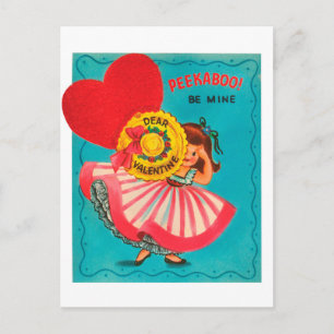 Vintage Valentijn Holiday briefkaart