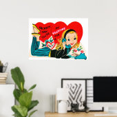 Vintage Valentijn poster