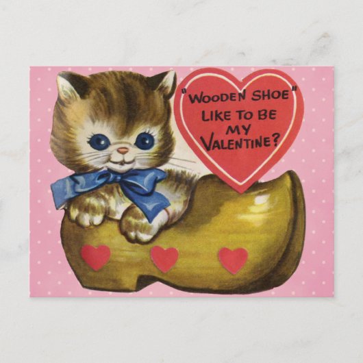 Vintage Valentijn voor Kind Feestdagenkaart (Voorkant)