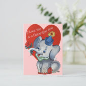 Vintage Valentijn voor Kind Feestdagenkaart (Staand voorkant)