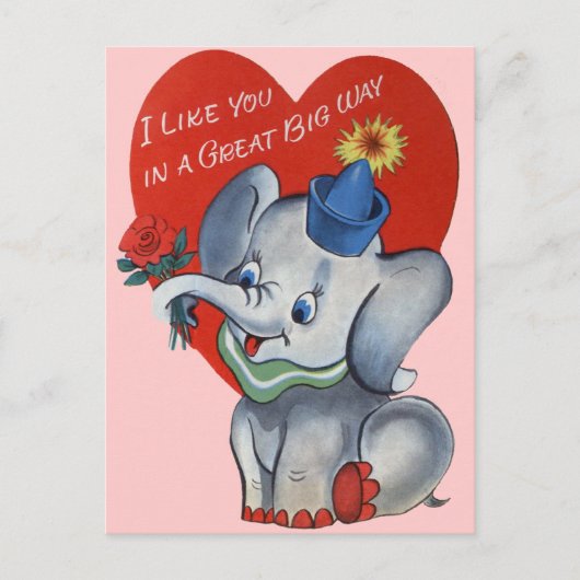 Vintage Valentijn voor Kind Feestdagenkaart (Voorkant)