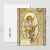 Vintage Valentijnsdag briefkaart (Voorkant / Achterkant)