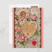 Vintage Valentijnsdag briefkaart (Voorkant / Achterkant)