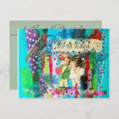 Vintage Valentijnsdag Briefkaart (Voorkant / Achterkant)