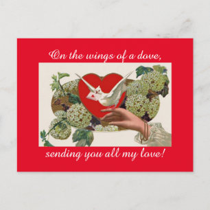 Vintage Valentijnsdag Briefkaart