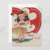 Vintage: Valentijnsdag - Feestdagenkaart (Voorkant / Achterkant)