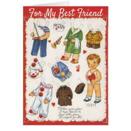 Vintage Valentijnsdag poppen