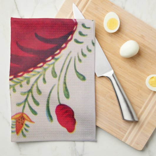 Vintage : Valentijnsdag- Theedoek (Quarter Fold)