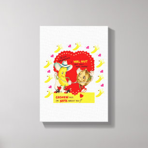 Vintage Valentijnsdag voor uitgebreide Canvas afdr