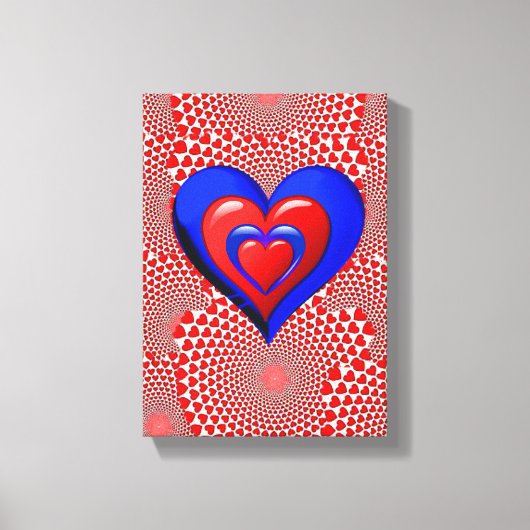 Vintage Valentijnsdag voor uitgebreide Canvas afdr (Voorkant)