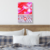 Vintage Valentijnsdag voor uitgebreide Canvas afdr (Insitu (Slaapkamer))
