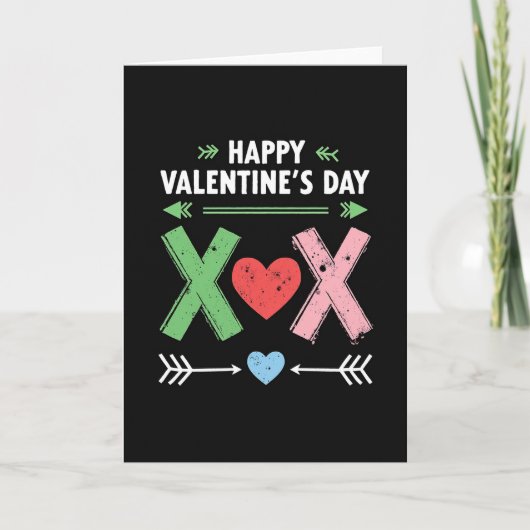 Vintage Valentijnskaarten Xoxo Kaart (Voorkant)