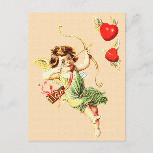 Vintage Valentine Card  Briefkaart (Voorkant)