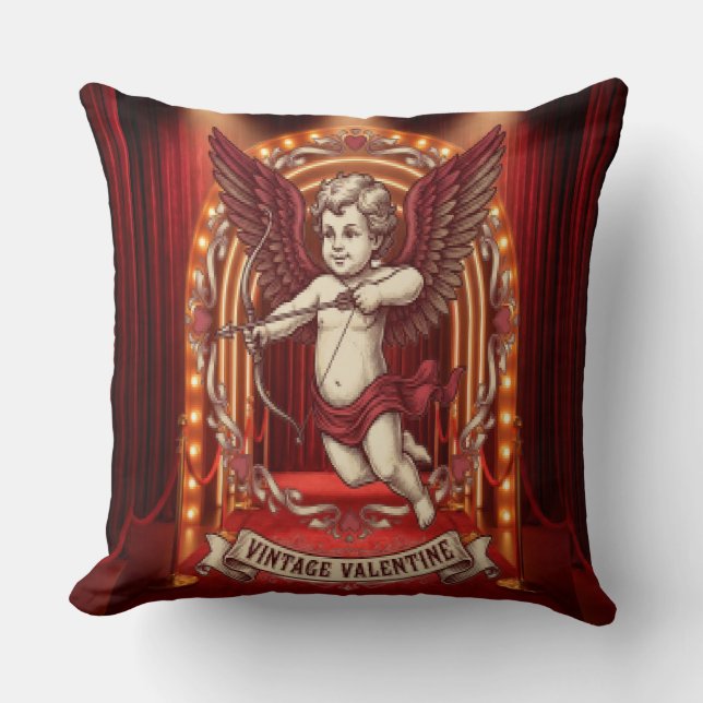 Vintage Valentine Day  Kussen (Voorkant)
