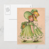 Vintage Valentine St Patrick's Day Card Feestdagenkaart (Voorkant / Achterkant)