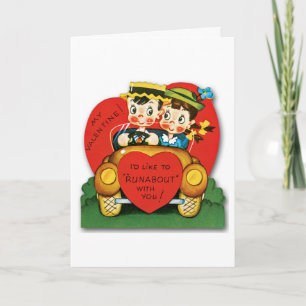 Vintage Valentine's Day Card Feestdagen Kaart