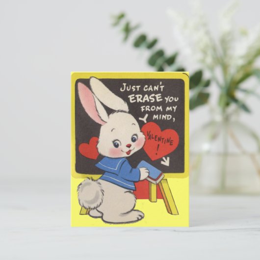 Vintage Valentine's for Kids Feestdagenkaart (Staand voorkant)