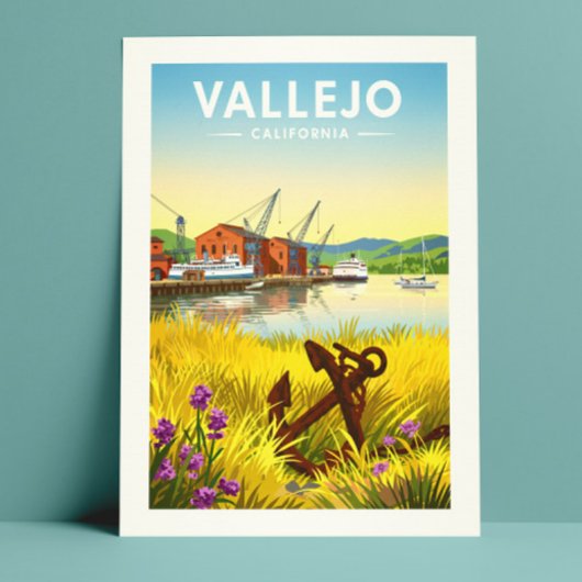 Vintage Vallejo California Briefkaart