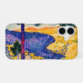 Vintage Valley met zilverspar schilderij iPhone 16 Hoesje (Achterkant horizontaal)