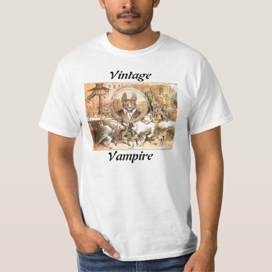 Vintage Vampire Shirt (Voorkant)