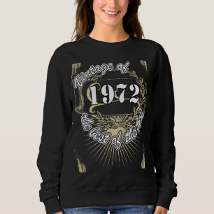 Vintage van 1972 Gezegde retro 50 jaar Trui