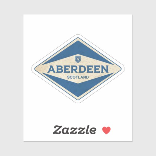 Vintage van Aberdeen Sticker (Vel)