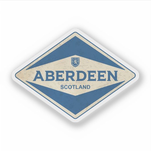 Vintage van Aberdeen Sticker (Voorkant)