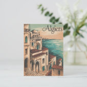 Vintage van Algiers Briefkaart (Staand voorkant)