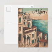 Vintage van Algiers Briefkaart (Voorkant / Achterkant)