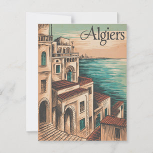 Vintage van Algiers Briefkaart